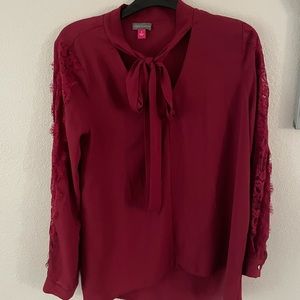 Vince Camino red blouse